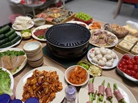 Assiette de trempage pour barbecue coréen Vaisselle en acier inoxydable Restaurant commercial Cuisine Assiette de trempage Accessoires de salle à manger ménagers