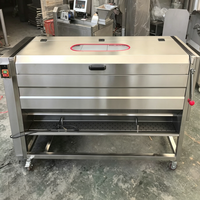 Volledig automatische industriële aardappelwas- en schilmachine, populaire commerciële fruit- en groentewasmachine