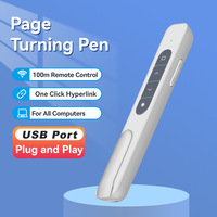 Pointeur pour présentations, télécommande sans fil pour diapositives PowerPoint avec fonction de lien hypertexte et contrôle du volume, télécommande de présentation