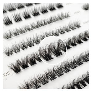 رموش فردية تصنعها بنفسك رموش عنقودية رموش صناعية مجزأة رموش صناعية رموش اصطناعية وصلات رابطة وختم - Product Image 3