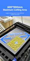 Machine de découpe à plat pour carton et matériaux autocollants avec fonction de découpe et de pliage pour boîtes cadeaux