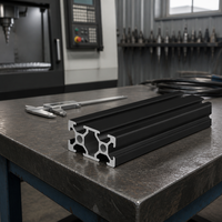 Penjualan Bagus Profil Aluminium Industri 4080 yang Dapat Disesuaikan untuk Pintu dan Jendela dengan Layanan Pemotongan