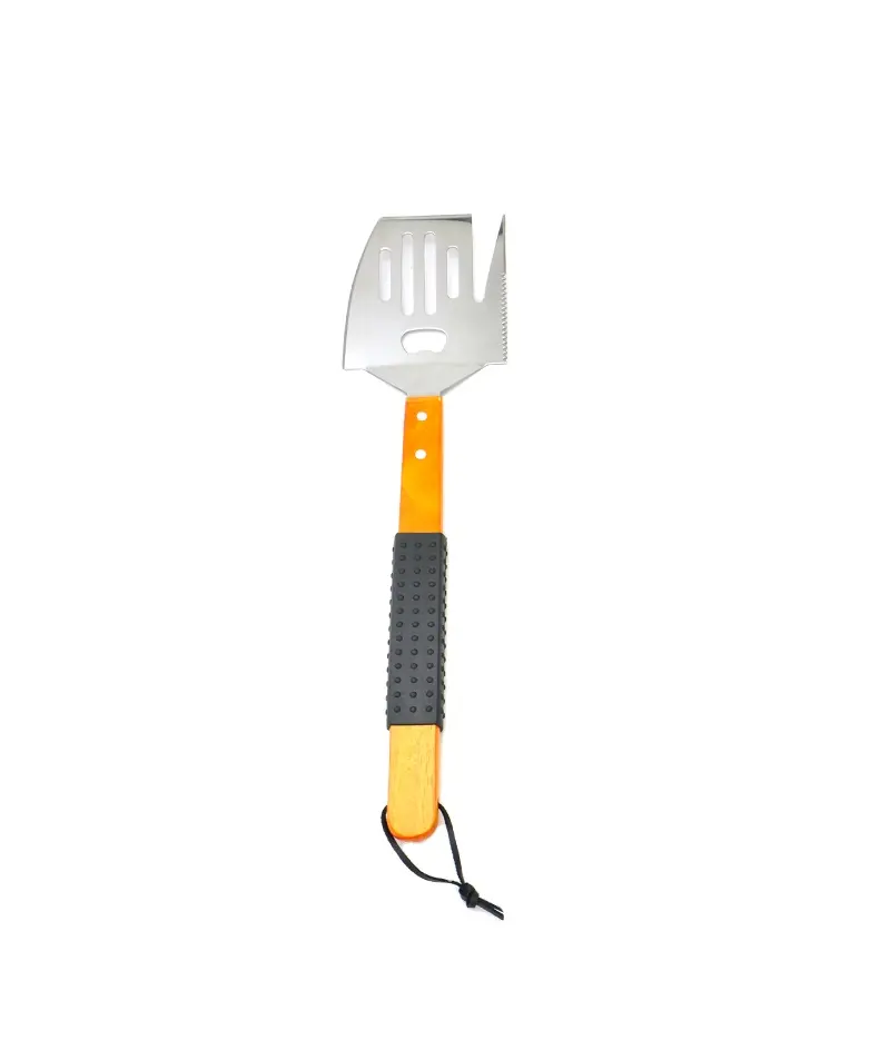 MEIJI Kitchen Gadgets Manufacturers Stainless Steel Turners BBQ Shovel Pot Spatula Long Handle Spatulas