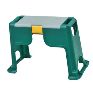 Wholesale garden folding outdoor plastic stool for Garden Knee Pad Garden Lawn Plant STORAGE Seat Stool Bench With tool box