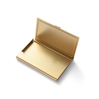 Porte-cartes de visite promotionnel multifonctionnel en aluminium vierge, personnalisable avec logo, en stock, à prix abordable
