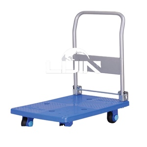 अनुकूलित चार पहियों 300kg foldable औद्योगिक मंच ट्राली - Product Image 3