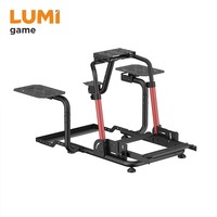 Support de simulateur de vol réglable LRS17-BS04, pliable, pour configuration de jeu Logitech Thrustmaster Boeing Airbus