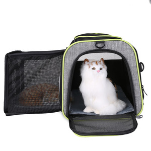 Sac de transport pliable pour animaux de compagnie, grande capacité, respirant, pour extérieur, chat et chien - Product Image 4