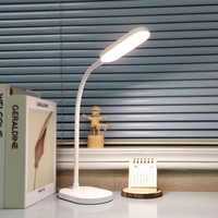 Lámpara de Escritorio Multifuncional con Soporte para Teléfono, Control Táctil, 5000K, 160lm, 80Ra, Diseño Moderno, Pantalla Novedosa, DC, para Hogar, Estudio, Oficina