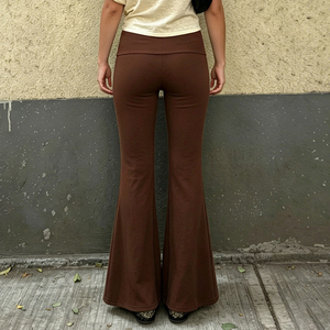 European American Y2K Low Rise Flared <b>Pants</b> Floral Cut Out Slim Fit Women <b>Pants</b> Trendy <b>pants</b> - Product Image 5