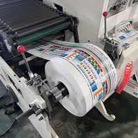 Machine d'impression flexo multicolore stratifiée par séchage IR de déroulement de vernis de 320mm pour l'étiquette adhésive d'autocollant