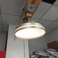 Lustre moderne luxueux en or de 42 pouces avec télécommande intelligente, ventilateur de plafond LED avec lumière et télécommande 220v Bldc