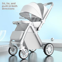 Poussettes pour bébés Pliage en un clic Portable Poussette pour bébés à vue dégagée pour la vente en gros, utilisable à la fois pour s'asseoir et se coucher