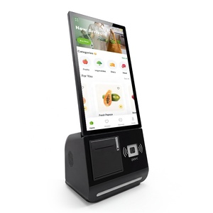 Kiosco de Pago de Autoservicio de Escritorio de 15.6 Pulgadas con SDK, Escáner de Código <span class=keywords><strong>QR</strong></span>, Impresora Térmica, Sistema de Pedidos para Restaurantes - Product Image 1