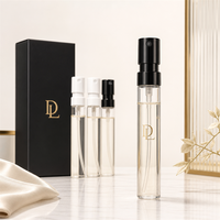 Flacons pulvérisateurs en verre de 1 ml, 2 ml, 50 ml, flacons échantillons vides, testeurs de parfum, vaporisateurs à pompe à fine brume, emballage cosmétique personnalisé