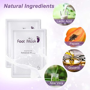 Masque pour les pieds (2 paires), masque pour les pieds <span class=keywords><strong>à</strong></span> l'aloe Vera, exfoliant pour peaux mortes, masque pour les pieds <span class=keywords><strong>à</strong></span> peau sèche - Product Image 5