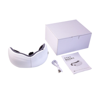 Masseur oculaire rechargeable japonais et coréen pour usage domestique et professionnel 2026, contrôle de la minuterie, mini appareil de soin électrique noir, 500 mAh, USB Type-C