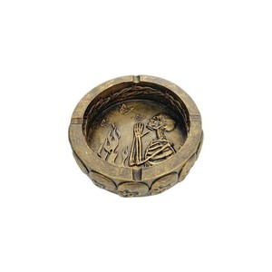 Skull Ashtray Resin Round Desktop <b>Ornament</b> Halloween Decor Gift - Product Image 5