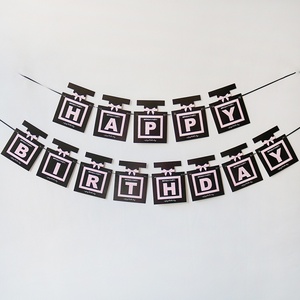 Guirnalda de Banderines Rectangulares de Papel con Letras en Inglés, Fragancia <span class=keywords><strong>para</strong></span> Mujer, Regalo de Cumpleaños <span class=keywords><strong>para</strong></span> Abuela, Popular en <span class=keywords><strong>Internet</strong></span> - Product Image 3