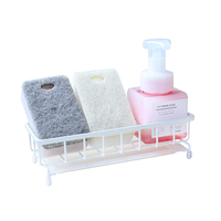 Sans BPA évier Caddy porte-éponge distributeur de savon organisateur support pour cuisine salle de bain cuisine évier Caddy