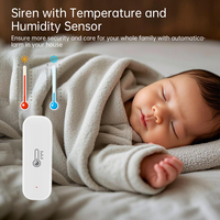 SIXWGH Tuya WIFI Hygromètre intelligent, thermomètre, détecteur sans fil compatible Alexa Google Home Alice, batterie pour hôtels