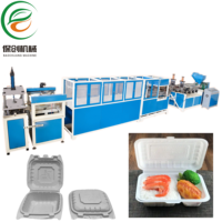 Automatische, hoog-efficiënte inline thermoformmachine voor het maken van composteerbare wegwerpverpakkingen voor fastfood en lunchboxen