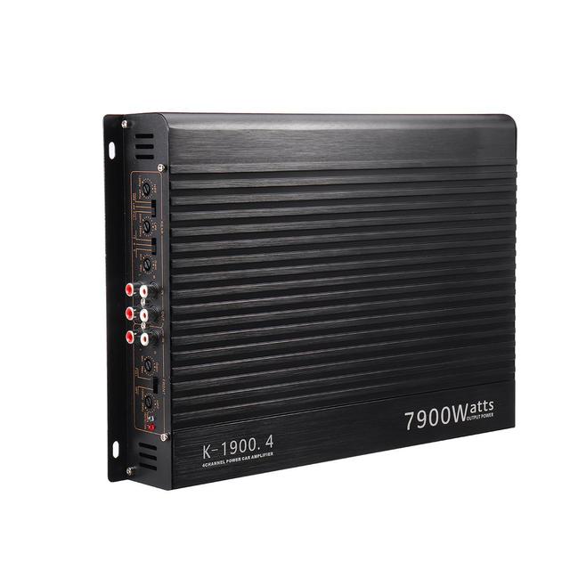 High-Power 12V 4-Channel Car Audio Amplifier Aluminum Alloy Four-Way Electronic Component