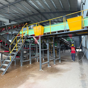 Système de tri manuel des déchets avec convoyeur, table de transfert des déchets en acier pour le recyclage des déchets solides municipaux - Product Image 2