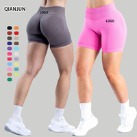 Naadloze Scrunch Butt Yogashorts voor vrouwen |   High Waist Gym Biker Shorts met aangepast logo |   Activewear voor booty lifting workouts