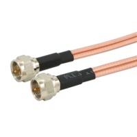 Cables de Comunicación de 20 cm, Conector Macho F a Hembra F, Conectados a Cable RG316