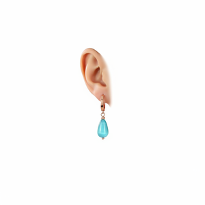 Azuris 925 Sterling Silver <b>Cat</b> Eye Drop <b>Earrings</b>-Turkey Origin - Product Image 2