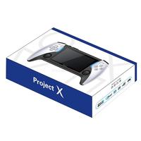 Nouvelle console de jeu portable Project X avec écran IPS de 4,3 pouces, prend en charge la sortie HD PS1 Arcade pour deux joueurs