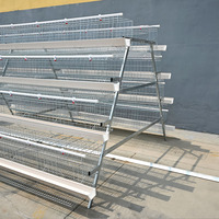 Cage à poules pondeuses pour l'élevage avicole, équipement de ferme, cages à étages pour poulets, cages d'élevage pour l'alimentation et la ponte des poules