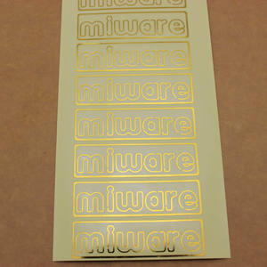 Cling Sliver Hot Stamping Gold Foil Clear Original New <span class=keywords><strong>Royal</strong></span> <span class=keywords><strong>Enfield</strong></span> Classic Mini Circle Sticker - Product Image 2