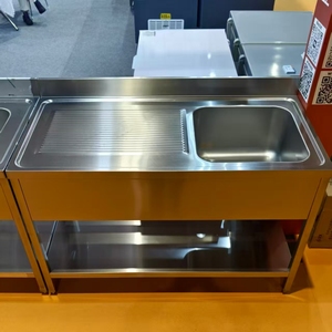 อ่างล้างจานสเตนเลสสตีล 201 แบบอ่างเดี่ยว หนา 1.0 มม. ยี่ห้อ VICTORY KITCHEN สำหรับโรงแรม ร้านอาหาร โรงพยาบาล และครัวเชิงพาณิชย์ - Product Image 3