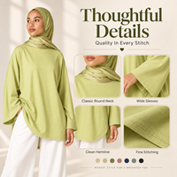 Abaya à manches longues pour femmes grandes tailles, chemise modeste, tenue décontractée pour femmes musulmanes, printemps automne, ethnique, respirante