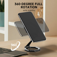 Support de téléphone magnétique en alliage de zinc, rotation à 360°, hauteur réglable, prise en charge flexible et forte, universel pour bureau, fourni par l'usine