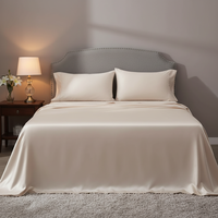 Parure de lit de luxe, drap plat en bambou 100% biologique, doux et soyeux