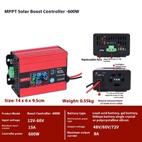 Contrôleur de charge solaire MPPT pour véhicules électriques 600W/1200W avec écran LCD à courant nominal 48V60V72V 30A
