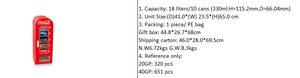 Mini réfrigérateur rétro <span class=keywords><strong>rouge</strong></span> 220V, MOQ 1, pour bureau, dortoir, chalet, refroidisseur de Coca-Cola et Sprite, compatible 12V - Product Image 2