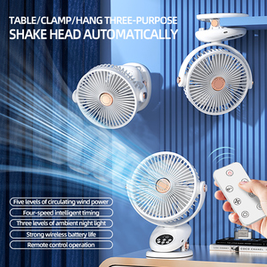 Mini ventilador portátil tipo C recargable 4000mAh soporte de viaje de escritorio ventilador montado en la pared ventilador de refrigeración Clip de escritorio portátil - Product Image 6