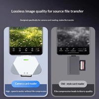 Lector de Tarjetas SD Magnético F3.0 Compatible con iPhone Tipo C USB, Tableta Android, Cámara para Computadora