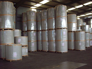 Carton recyclé écologique 300 g/m² blanc couché avec dos gris Gd2 Duplex pour impression typographique - Product Image 5