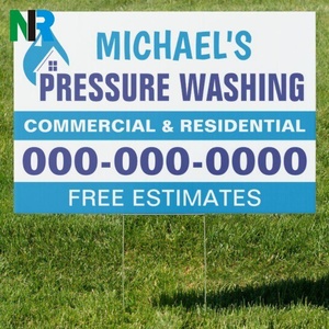 Wholesale Custom Printed Advertising Billboard 2mm-10mm <b>Thick</b> PP Board <b>Plastic</b> <b>Sheets</b> with H-Metal Stakes Yard Signs - Product Image 2