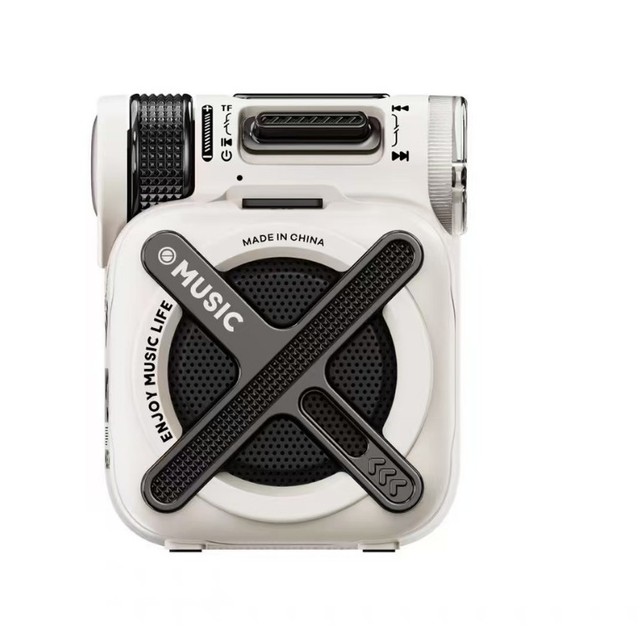 New Mini Wireless  Speaker, Portable TF Card Speaker, Outdoor Aluminum Alloy Mini Power Speaker with Heavy Bottom