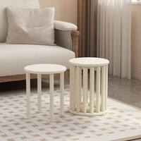 Tabouret empilable moderne avec roulettes, chaise de salle à manger ronde en bois massif, design modulable pour la maison, le bureau et le restaurant