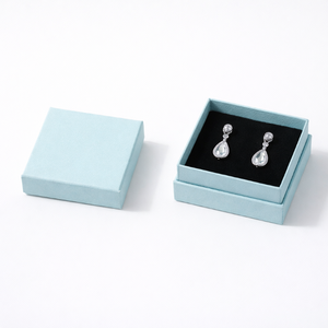 Boîte à bijoux classique, boîte cadeau à bijoux personnalisée avec couvercle et base rigides, insert floqué, estampage à chaud, logo personnalisé, prix de gros - Product Image 5