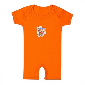 Ensemble de barboteuses pour bébé 100% coton biologique bambou écologique unisexe vêtements d'été pour nourrissons OEM approvisionnement en gros - Product Image 1