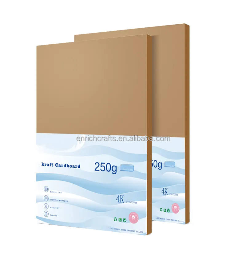 80gsm 200gr A4 коричневая крафт-бумага 250 грамм 120 г 210*297 мм 100 Листы/упаковка крафт-бумага рулон коричневого цвета