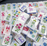 Set Hadiah Bisnis Mahjong Amerika, Ubin Akrilik, Warna & Pola Kustom Tersedia, Hadiah untuk Klien